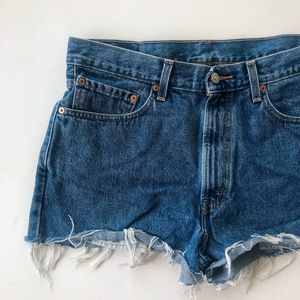 Levi High Waisted Denim Shorts 33W